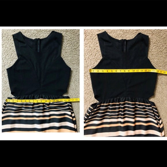 Like Mynded Dress size M Colourful Summer Mesh Maxi Boho Asymmetric Hem striped - Picture 5 of 13